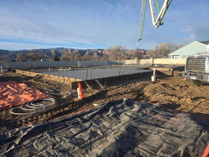 Just poured foundation