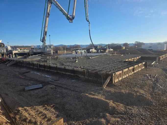 Foundation before cement 